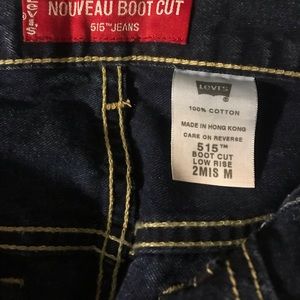 Nouveau Levi Strauss low rise boot cut jeans